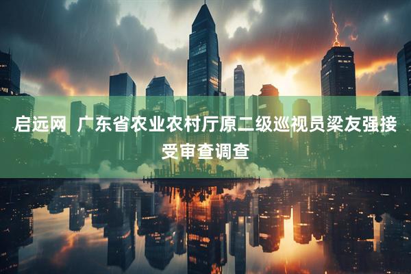 启远网  广东省农业农村厅原二级巡视员梁友强接受审查调查